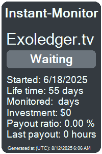 exoledger.tv Monitored by Instant-Monitor.com