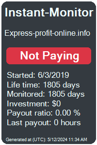 express-profit-online.info Monitored by Instant-Monitor.com