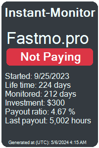 fastmo.pro Monitored by Instant-Monitor.com
