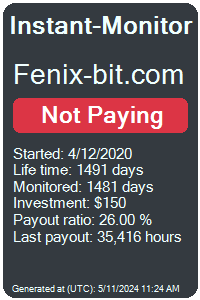 fenix-bit.com Monitored by Instant-Monitor.com