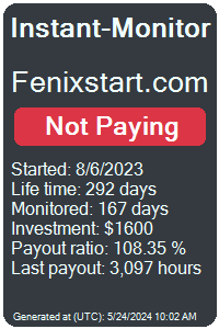 fenixstart.com Monitored by Instant-Monitor.com