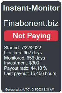 finabonent.biz Monitored by Instant-Monitor.com