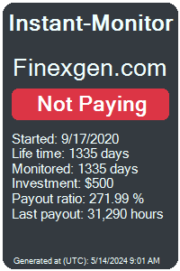 finexgen.com Monitored by Instant-Monitor.com