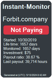 forbit.company Monitored by Instant-Monitor.com