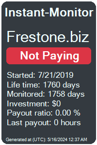 frestone.biz Monitored by Instant-Monitor.com
