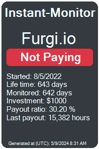 furgi.io Monitored by Instant-Monitor.com