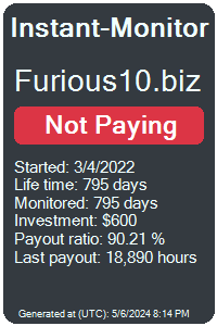 furious10.biz Monitored by Instant-Monitor.com