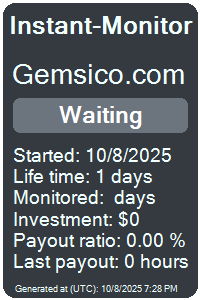 gemsico.com Monitored by Instant-Monitor.com
