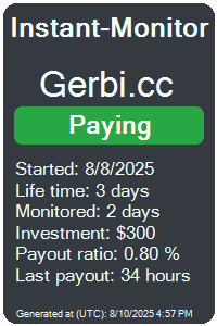 gerbi.cc Monitored by Instant-Monitor.com
