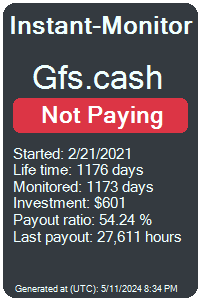 gfs.cash Monitored by Instant-Monitor.com