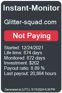 glitter-squad.com Monitored by Instant-Monitor.com