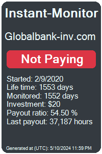 globalbank-inv.com Monitored by Instant-Monitor.com