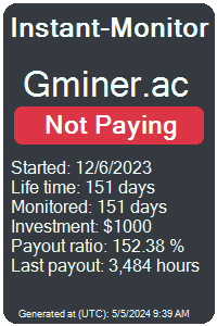 gminer.ac Monitored by Instant-Monitor.com