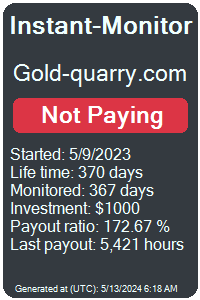 gold-quarry.com Monitored by Instant-Monitor.com
