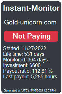 gold-unicorn.com Monitored by Instant-Monitor.com