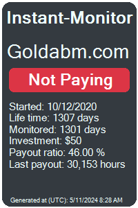 goldabm.com Monitored by Instant-Monitor.com