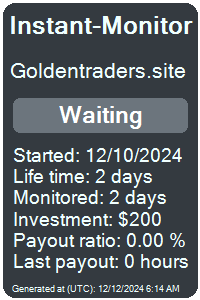 goldentraders.site Monitored by Instant-Monitor.com