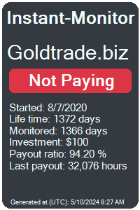 goldtrade.biz Monitored by Instant-Monitor.com