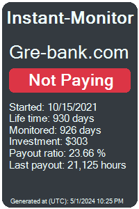 gre-bank.com Monitored by Instant-Monitor.com