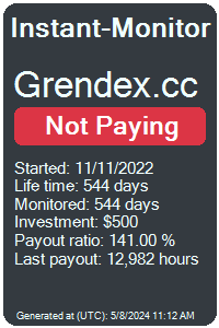 grendex.cc Monitored by Instant-Monitor.com