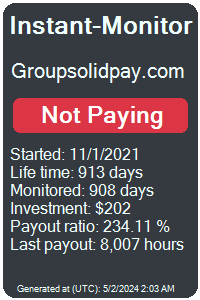 groupsolidpay.com Monitored by Instant-Monitor.com