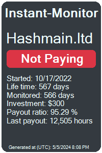 hashmain.ltd Monitored by Instant-Monitor.com
