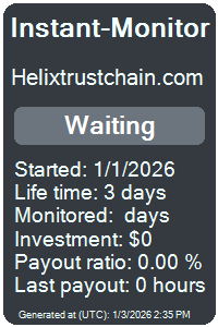 helixtrustchain.com Monitored by Instant-Monitor.com