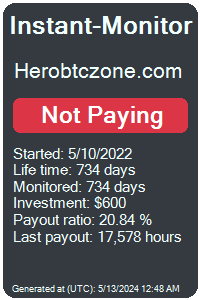 herobtczone.com Monitored by Instant-Monitor.com