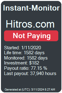 hitros.com Monitored by Instant-Monitor.com