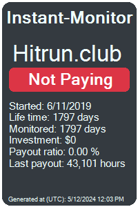 hitrun.club Monitored by Instant-Monitor.com