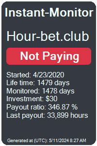 hour-bet.club Monitored by Instant-Monitor.com