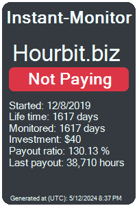 hourbit.biz Monitored by Instant-Monitor.com