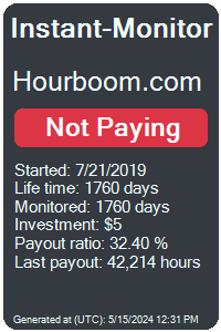 hourboom.com Monitored by Instant-Monitor.com