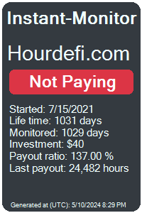hourdefi.com Monitored by Instant-Monitor.com