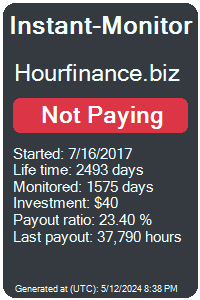 hourfinance.biz Monitored by Instant-Monitor.com