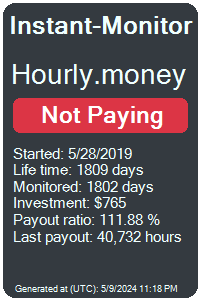 hourly.money Monitored by Instant-Monitor.com