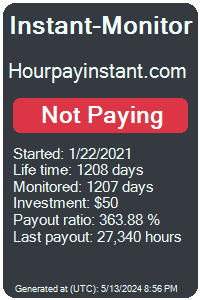 hourpayinstant.com Monitored by Instant-Monitor.com