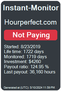 hourperfect.com Monitored by Instant-Monitor.com