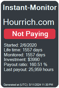 hourrich.com Monitored by Instant-Monitor.com