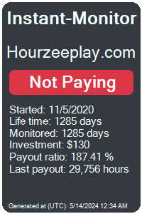 hourzeeplay.com Monitored by Instant-Monitor.com
