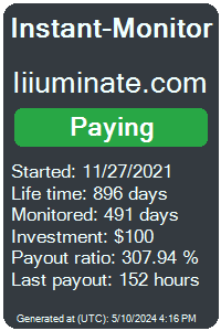 iiiuminate.com Monitored by Instant-Monitor.com