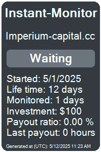 imperium-capital.cc Monitored by Instant-Monitor.com