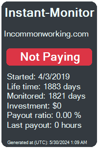 incommonworking.com Monitored by Instant-Monitor.com