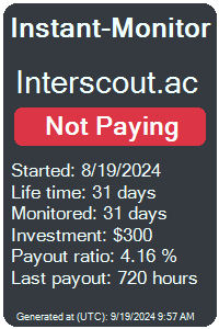 interscout.ac Monitored by Instant-Monitor.com