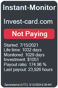invest-card.com Monitored by Instant-Monitor.com
