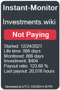 investments.wiki Monitored by Instant-Monitor.com