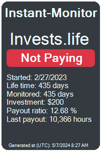invests.life Monitored by Instant-Monitor.com