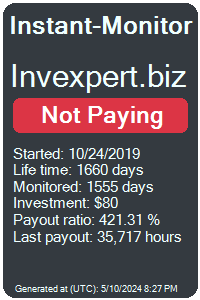 invexpert.biz Monitored by Instant-Monitor.com