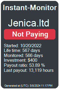 jenica.ltd Monitored by Instant-Monitor.com
