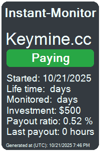 keymine.cc Monitored by Instant-Monitor.com